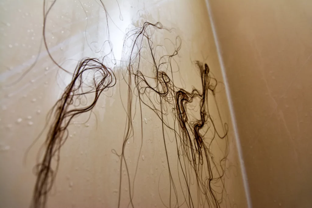 Pictures of Normal Hair Loss in Shower JuseBeauty Blog
