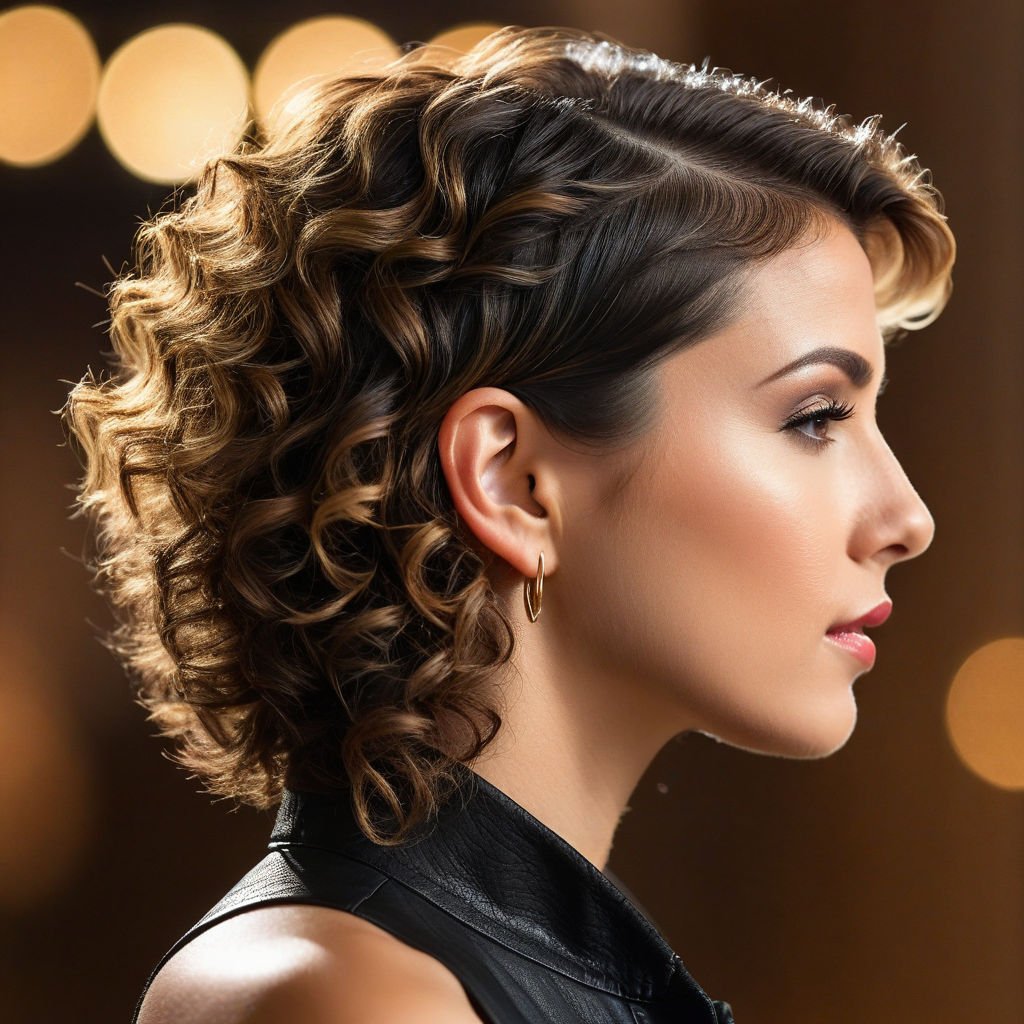12 Trendsetting Short Curly Mullet Hairstyles for 2024